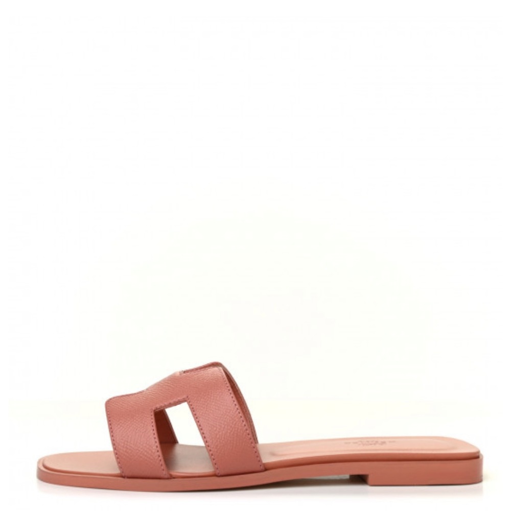HERMES Authentic
Epsom Oran Sandals 38.5 Rose Aube. - Picture 5 of 12